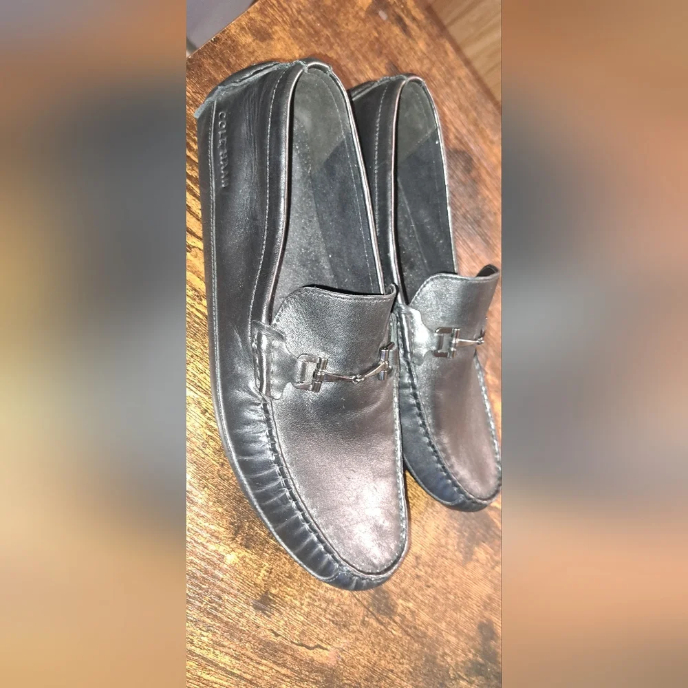 Cole Haan Wyatt Horsebit Loafers Dress Shoes Mens Black Leather Slip On  10.5M